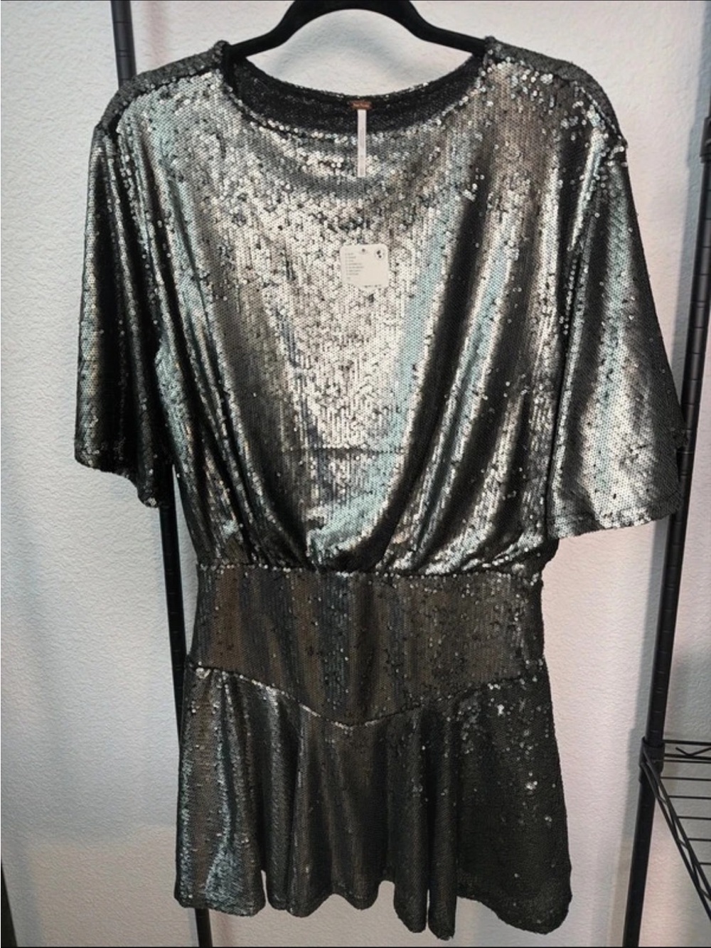Free People Sequin Mini Dress NWT XS